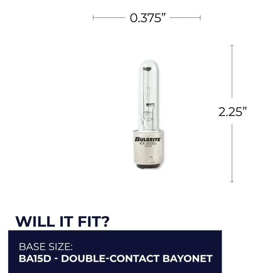 KX-2000 40W T3 Clear Krypton Xenon Bulb - Image 4