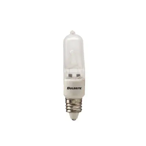 This 50W T4 halogen bulb with E11 mini-candelabra base delivers bright, warm light ideal for accent lighting, under-cabinet fixtures, and compact decorative fixtures in residential and commercial spaces.