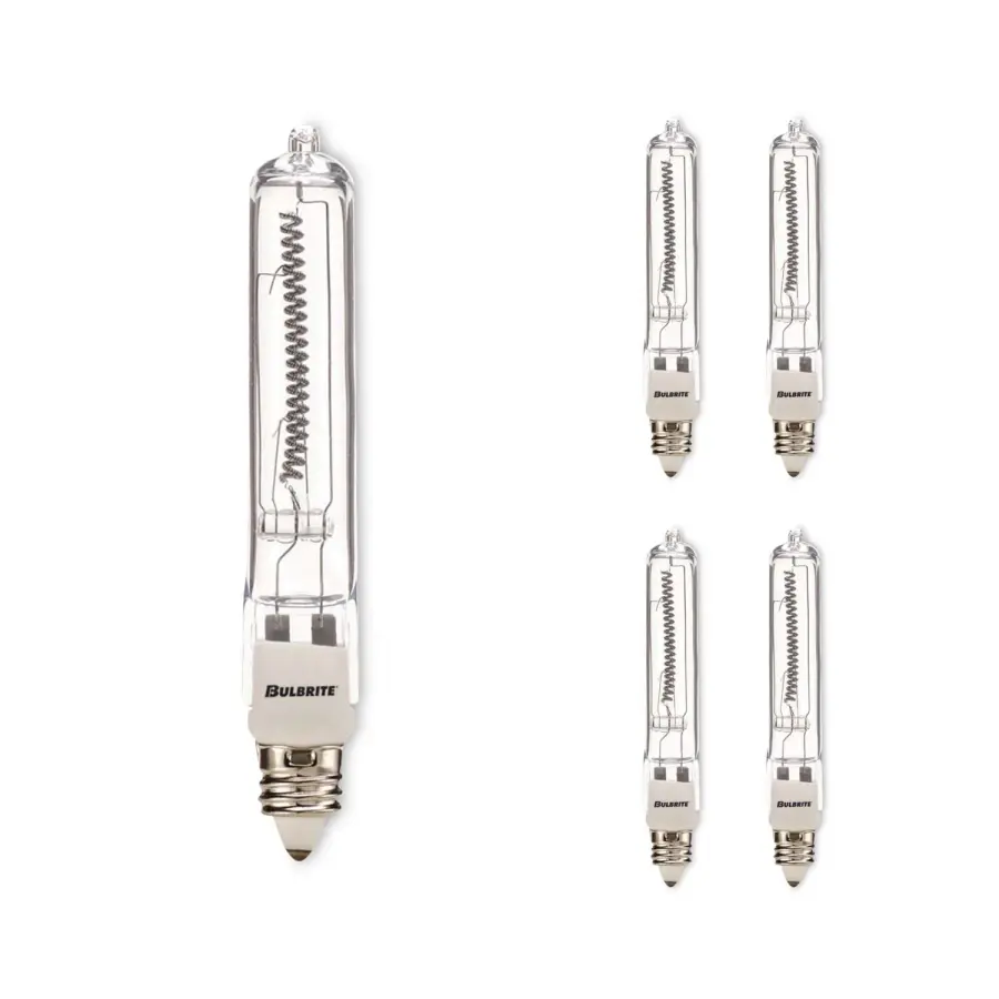 500W T4 Halogen Mini-Candelabra Bulb - Image 2