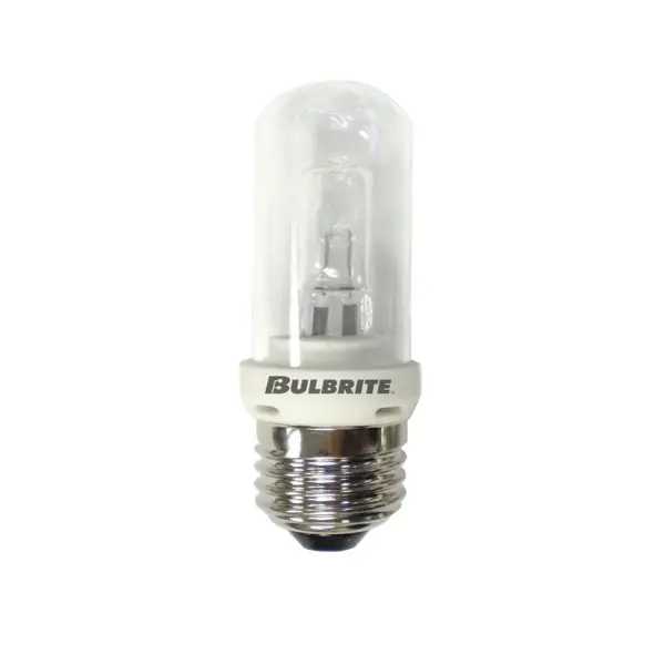 This 150W T8 halogen bulb features a double envelope design for enhanced safety and durability. With E26 standard base and clear glass, it delivers bright, warm light ideal for task lighting and general illumination.