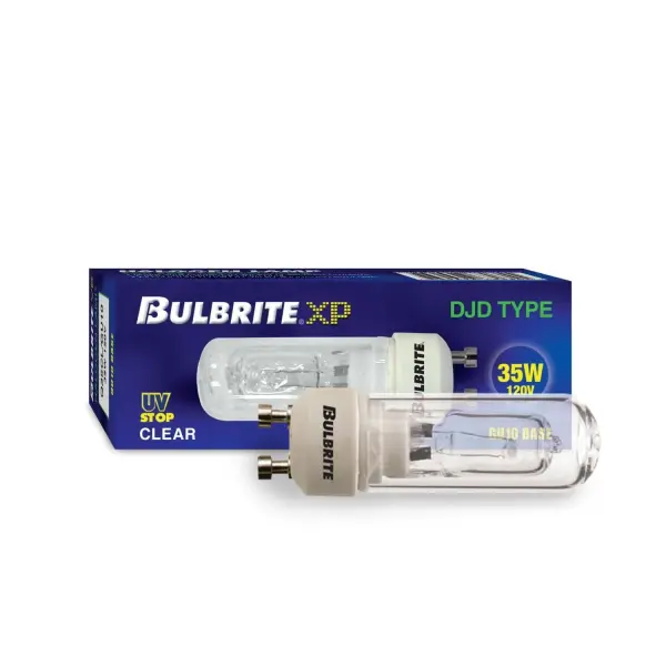 This double envelope halogen bulb delivers bright, focused light with a GU10 twist-lock base. Ideal for track lighting, recessed fixtures, and accent lighting applications requiring instant full brightness. - alternate view