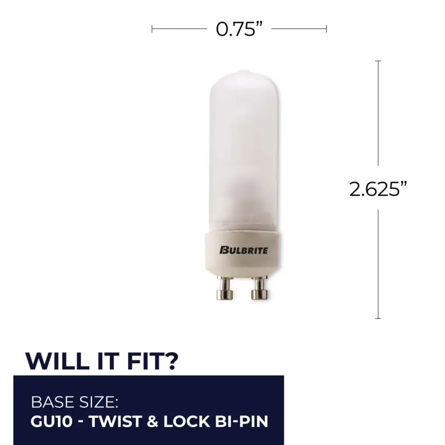 35W GU10 Frosted Double Envelope Halogen Bulb - Image 3