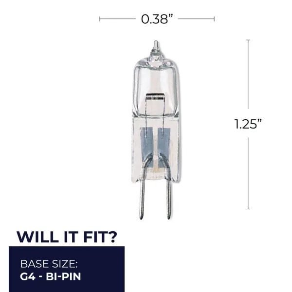 10W T3 Halogen Bi-Pin Bulb - Image 4
