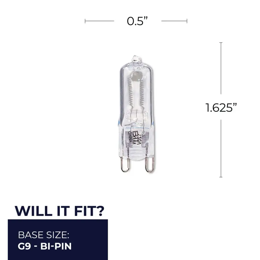 50W T4 Halogen Bi-Pin Bulb - Image 3