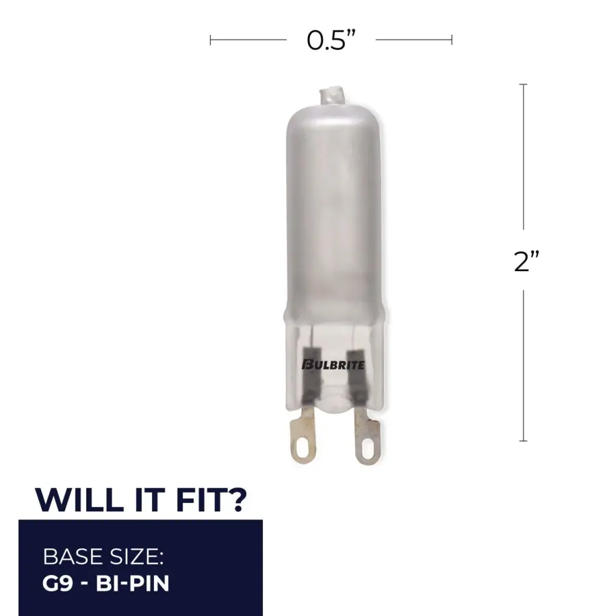 40W T4 Frosted G9 Bi-Pin Halogen Bulb - Image 3