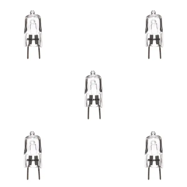 This 75-watt T4 JC bi-pin halogen bulb delivers crisp, bright white light ideal for under-cabinet lighting, vanity fixtures, and accent applications. The GY8 base ensures secure connection in compatible fixtures. - alternate view
