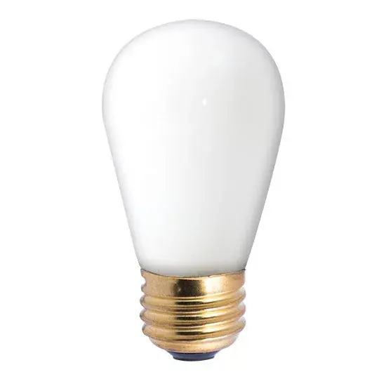 S14 Ceramic White Sign Light Bulb - Image 1