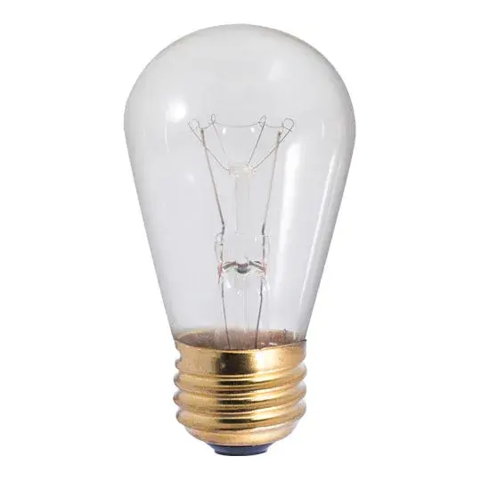 S14 Clear Incandescent Sign Bulb - Image 1
