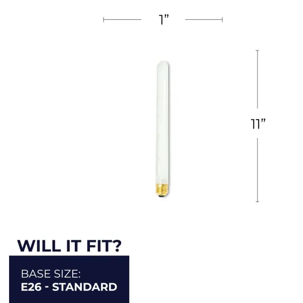 75W T8 Tubular Frost Incandescent Bulb - Image 5