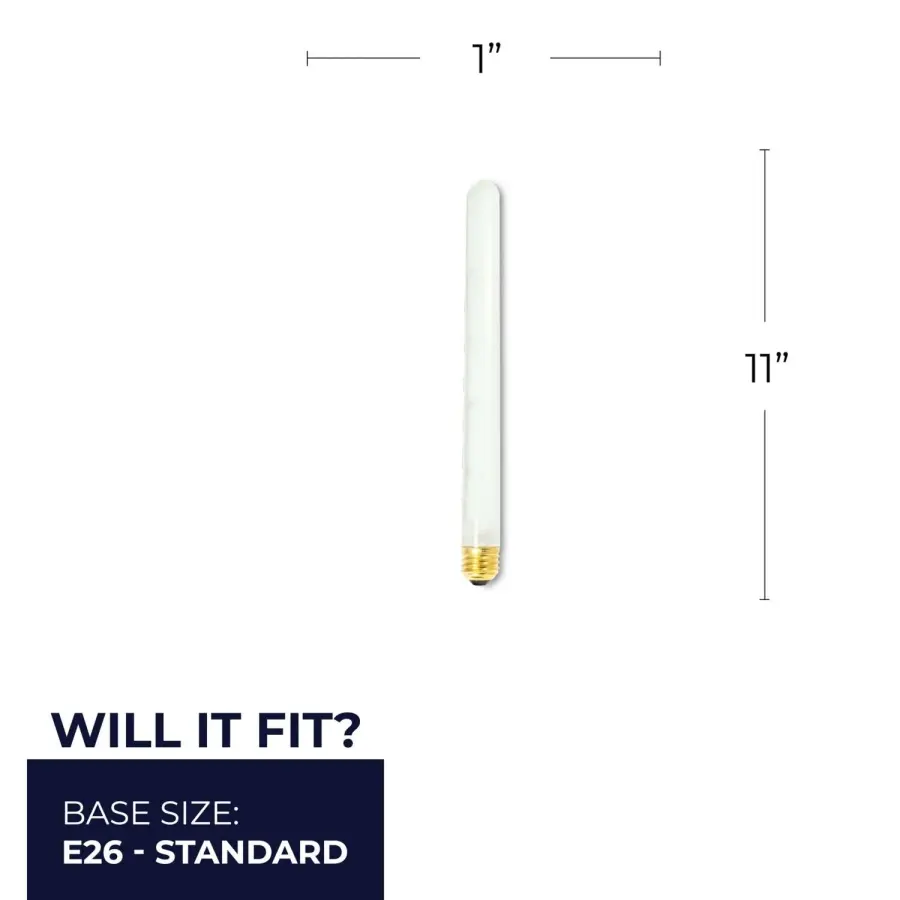 75W T8 Tubular Frost Incandescent Bulb - Image 5