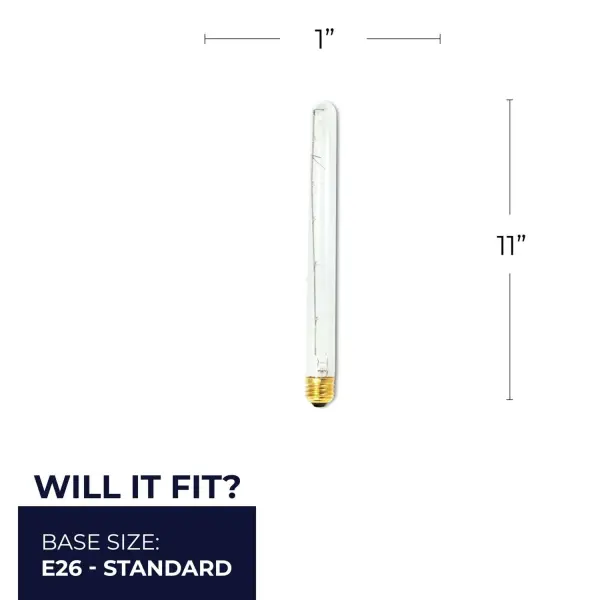 40W T8 Tubular Clear Incandescent Bulb - Image 5