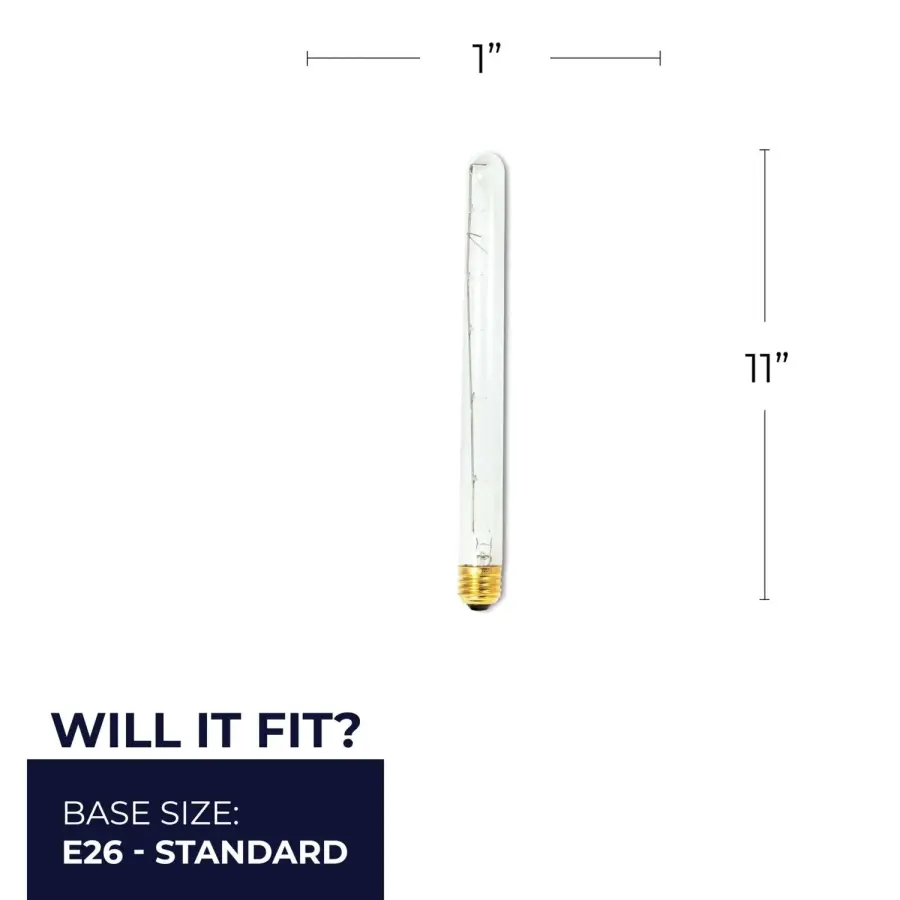 40W T8 Tubular Clear Incandescent Bulb - Image 5