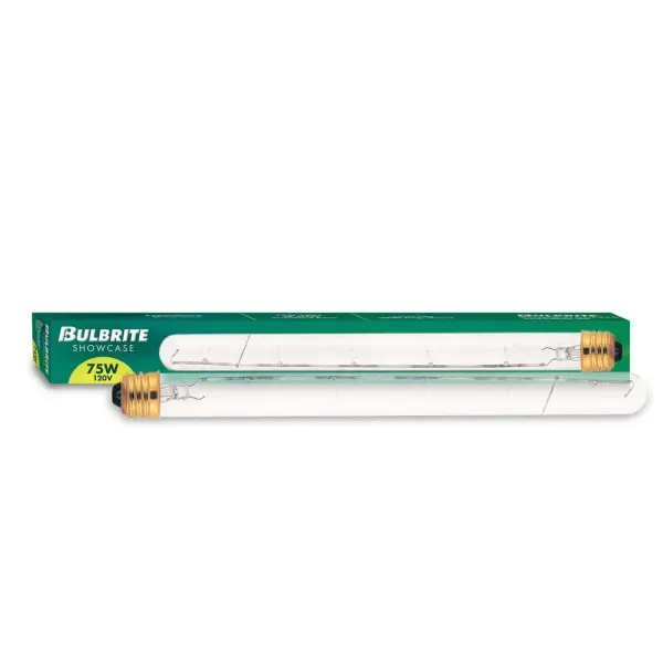 This T8 tubular incandescent bulb delivers warm white light ideal for display cases, aquariums, and specialty applications. With 550 lumens output and full dimmability, it offers flexible lighting control. - alternate view