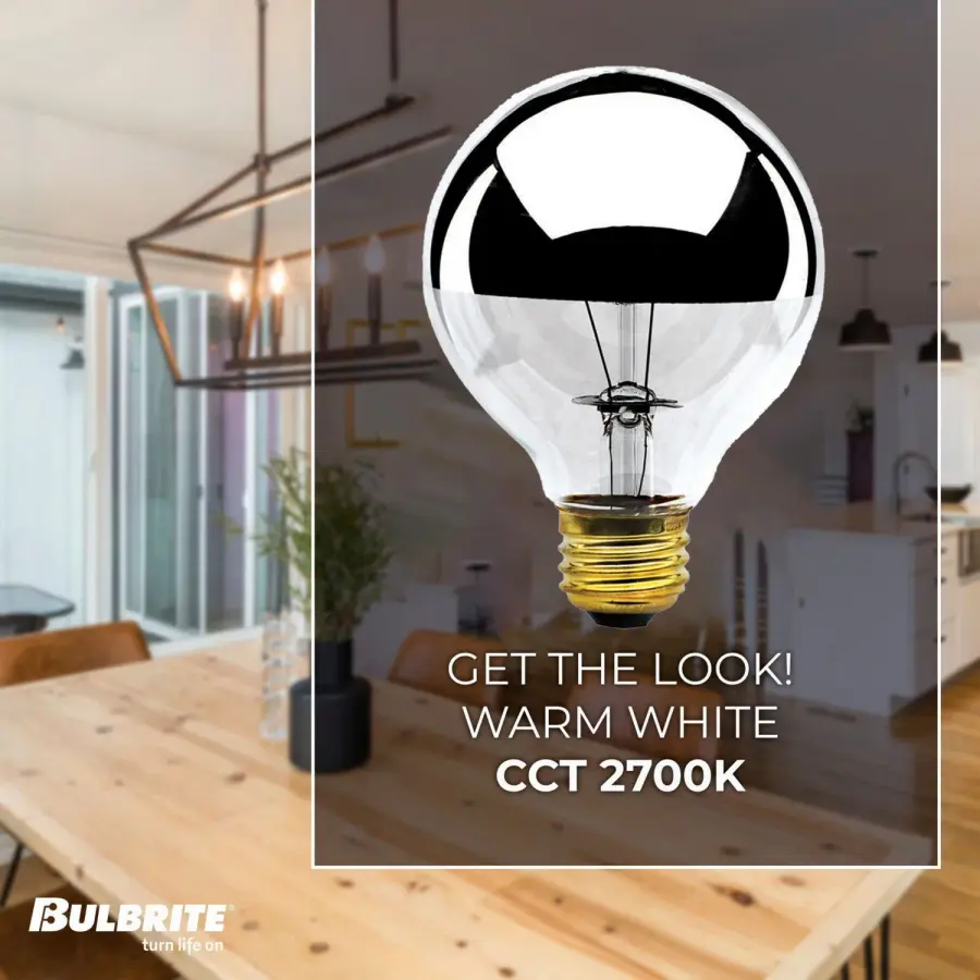 G25 Half Mirror Globe Bulb - Image 3
