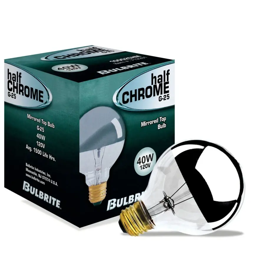 G25 Half Mirror Globe Bulb - Image 2