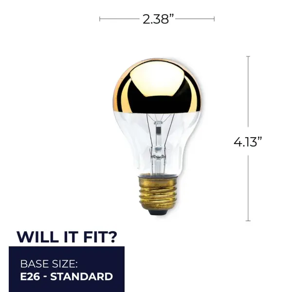 G25 Half Mirror Globe Bulb - Image 5