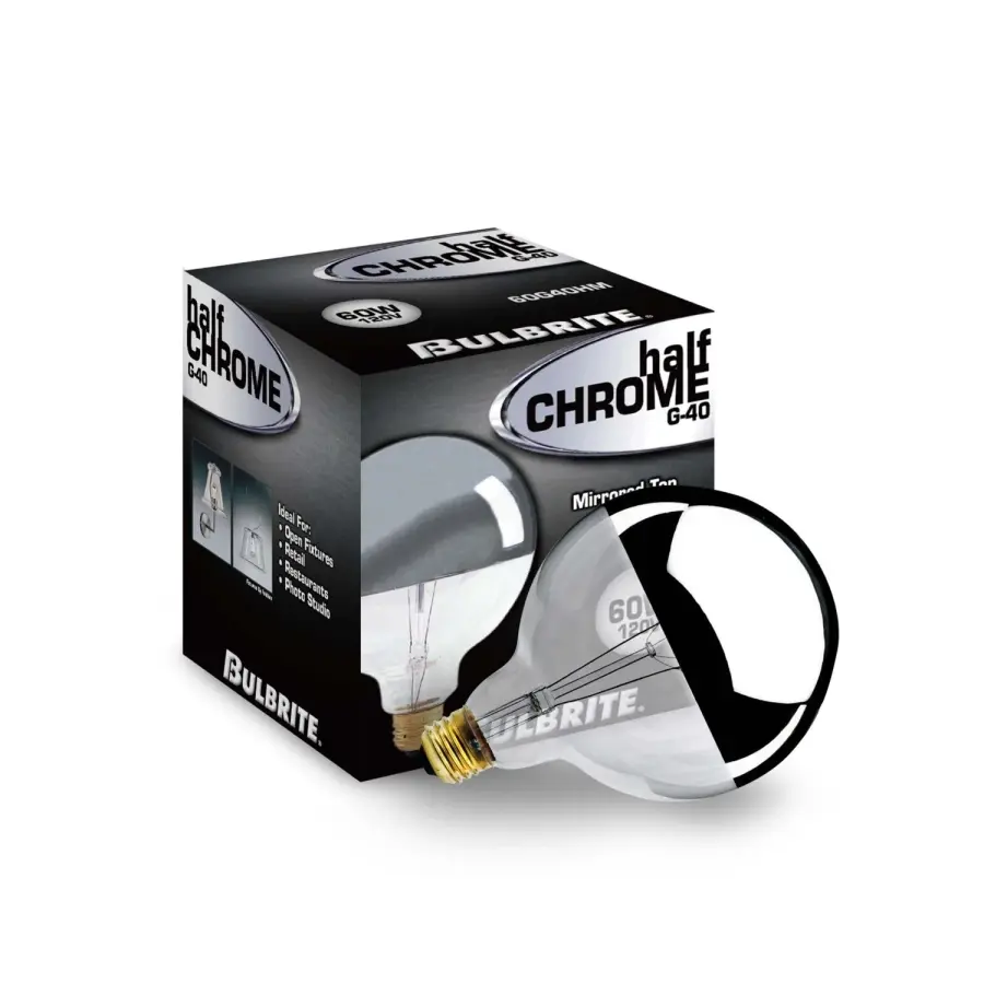 G40 Half Mirror Globe Bulb - Image 2