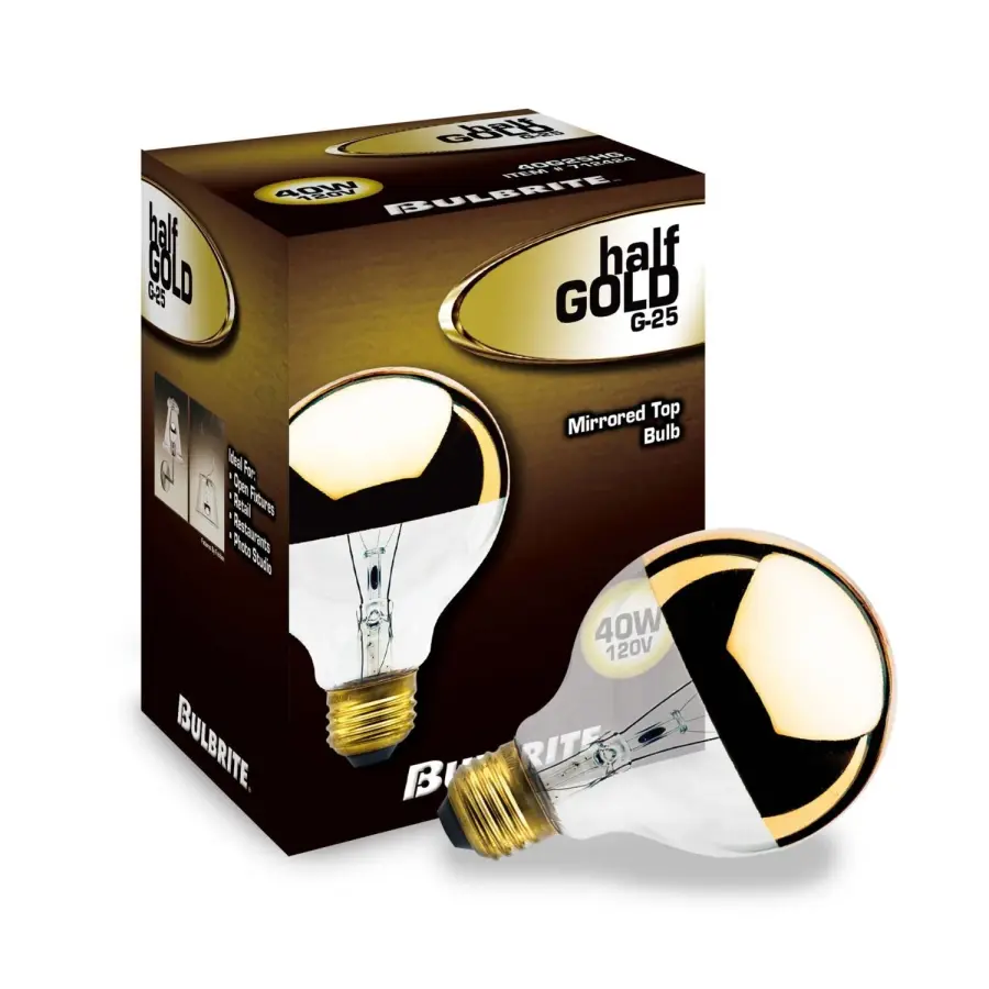 G25 Half Gold Globe Bulb - Image 2