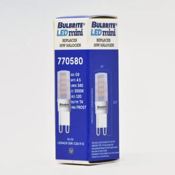 LED T6 Mini Bulb - G9 Base - 4.5W (40W Equivalent) - Image 3