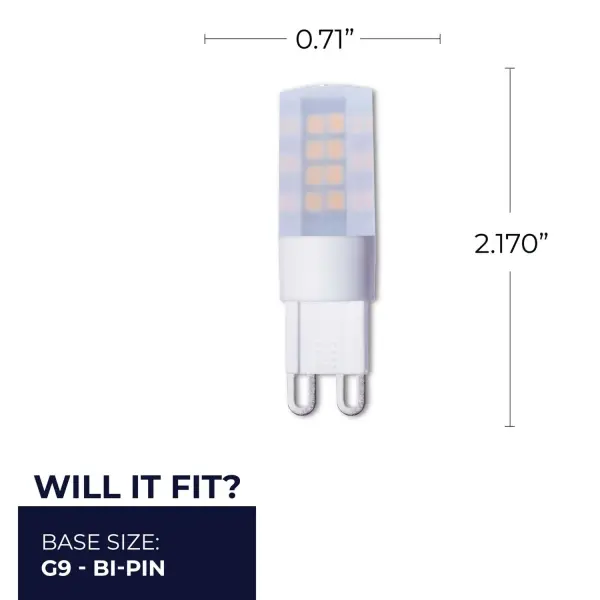 LED T6 Mini Bulb - G9 Base - 4.5W (40W Equivalent) - Image 5