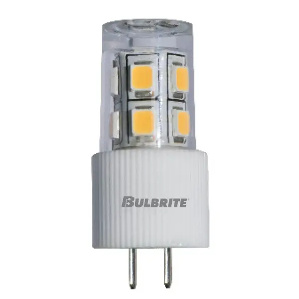 This compact 2W LED G4 bulb delivers warm 2700K light while replacing traditional halogen and xenon lamps. Features higher lumens in a smaller profile with 12V operation and 5-year warranty coverage.