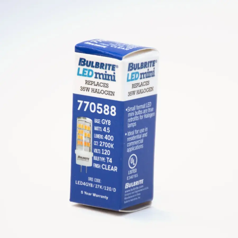 LED T6 Mini Bulb - 4.5W GY8 Base - Image 3
