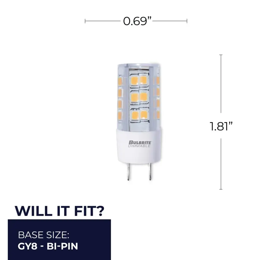 LED T6 Mini Bulb - 4.5W GY8 Base - Image 5