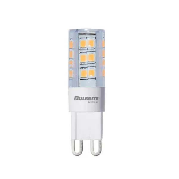 This compact 3.5W LED G9 bulb delivers warm 2700K light while replacing traditional halogen and xenon lamps. Features higher lumens in a smaller profile with 5-year warranty coverage for reliable performance.