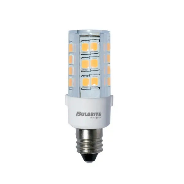 This compact 4.5W LED mini bulb delivers warm 2700K light while replacing traditional halogen and xenon lamps. Features dimmable operation, higher lumens in a smaller profile, and 5-year warranty coverage.