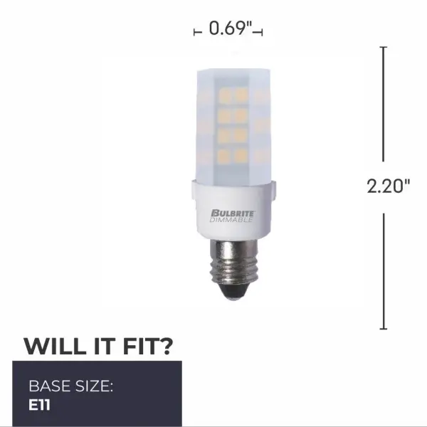 4.5W LED E11 Mini Bulb - Frosted 2700K - Image 5
