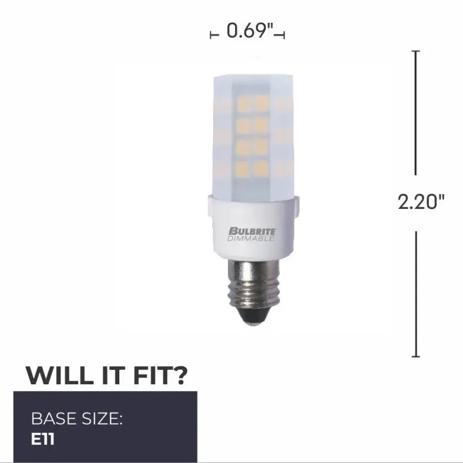 4.5W LED E11 Mini Bulb - Frosted 2700K - Image 5