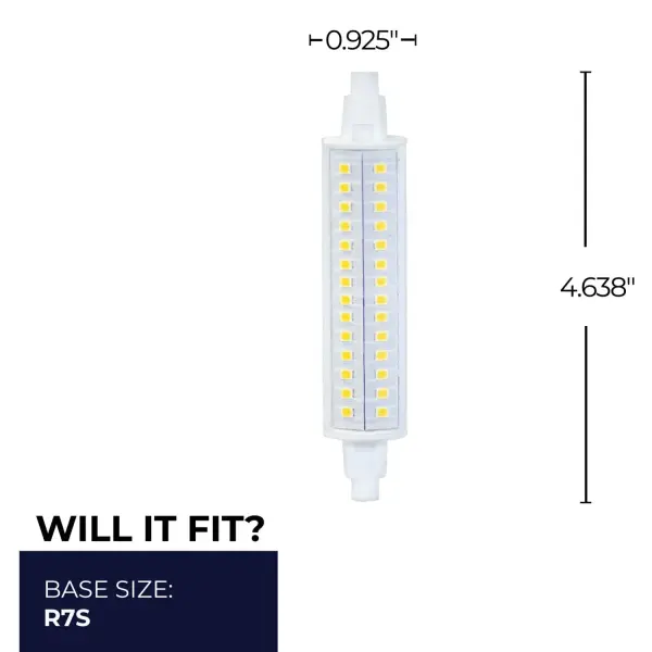 10W LED Double Ended R7S Bulb - Soft White 3000K - Image 4