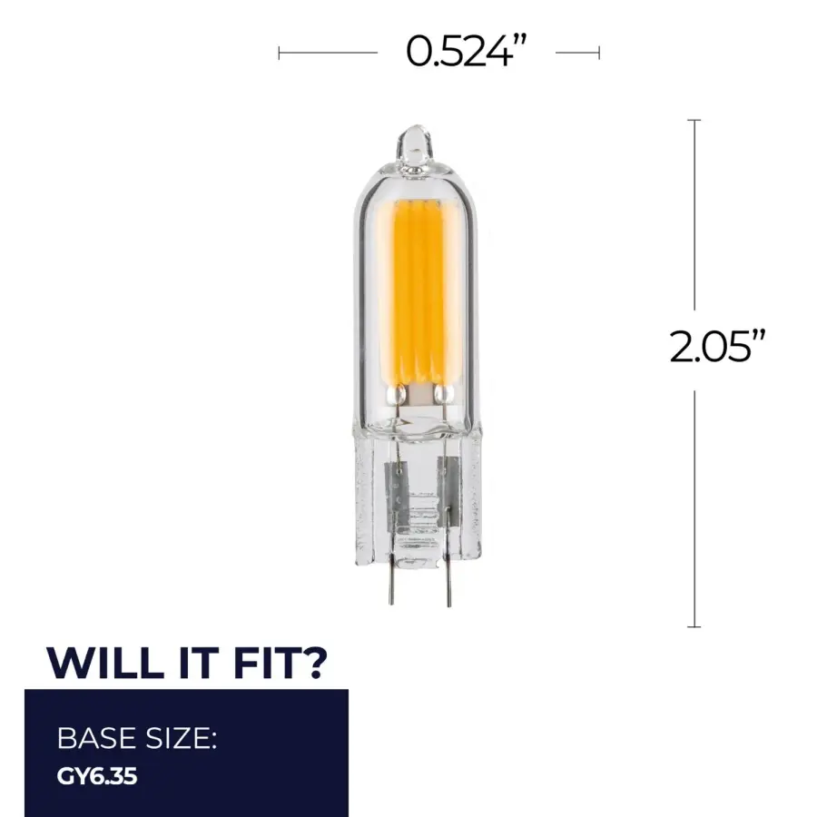 1.8W LED GY6 Wafer Mini Bulb 3000K 12V - Image 5