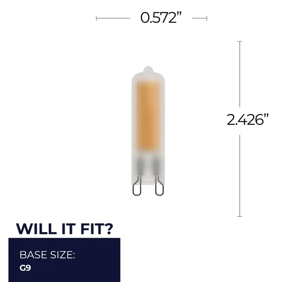 3.5W LED G9 Mini Bulb - Warm White - Image 5