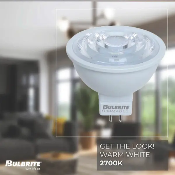 6W LED MR16 Dimmable Bulb - 2700K Warm White - Image 3