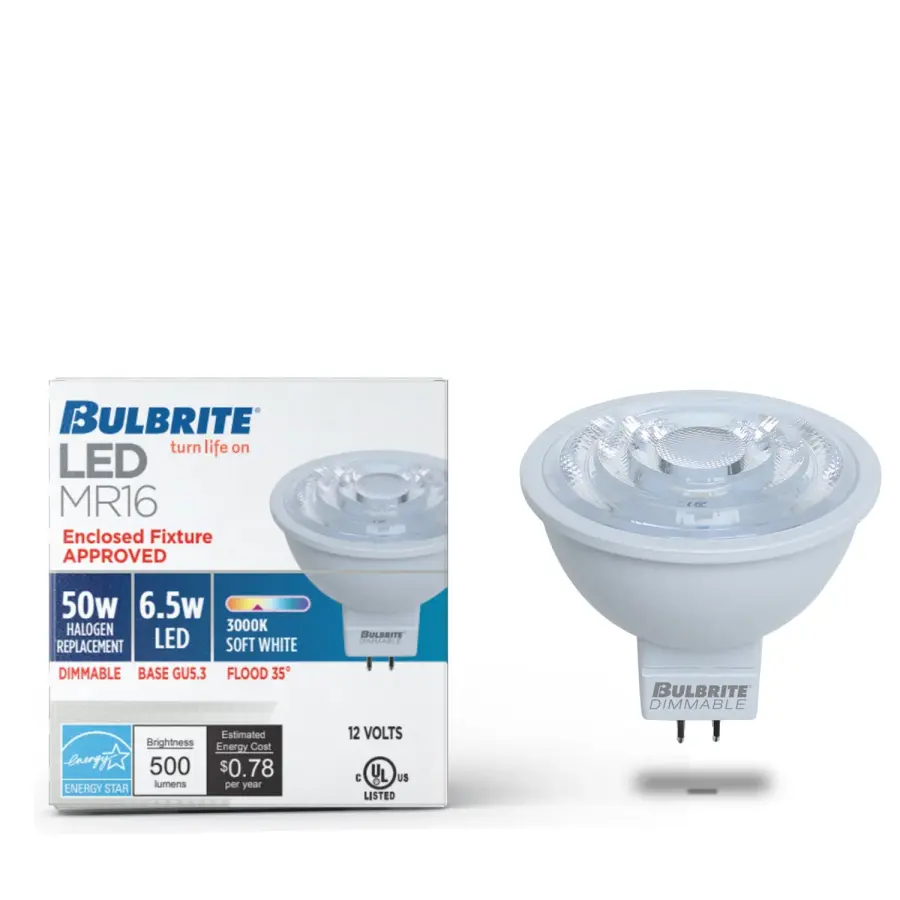 6.5W LED MR16 Dimmable Flood Bulb - 3000K - Image 2