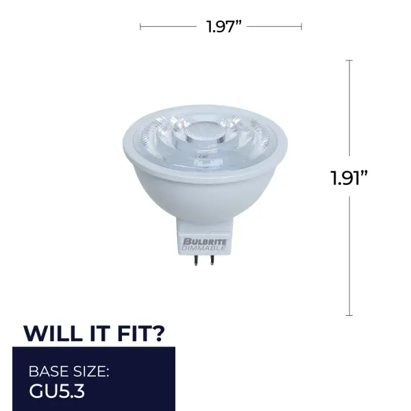 6.5W LED MR16 Dimmable Flood Bulb - 3000K - Image 5