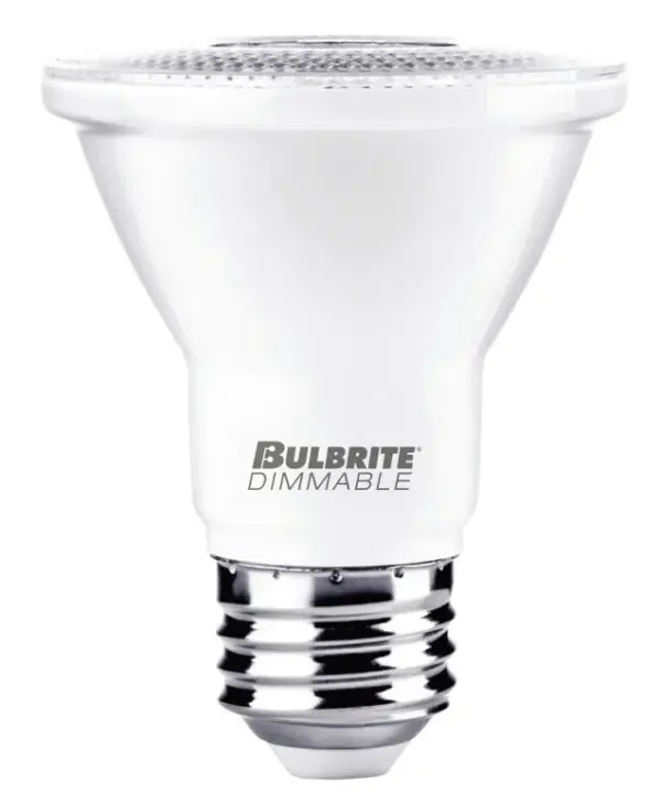 This 7W PAR20 LED bulb delivers reliable 4000K neutral white light for both residential and commercial spaces. UL wet location rated and fully dimmable, it works seamlessly in recessed and track lighting with most dimmer switches.