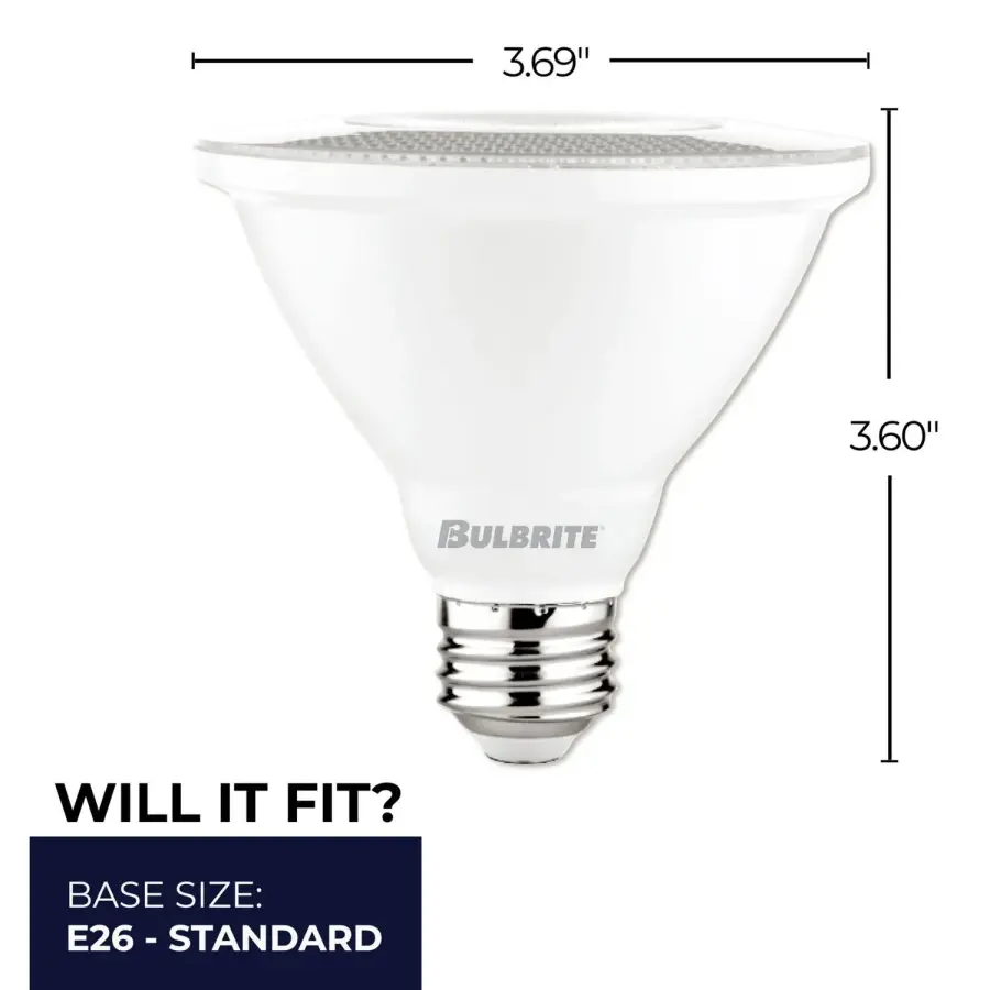 PAR30 Short Neck LED Bulb - 10W, 3000K Warm White - Image 7