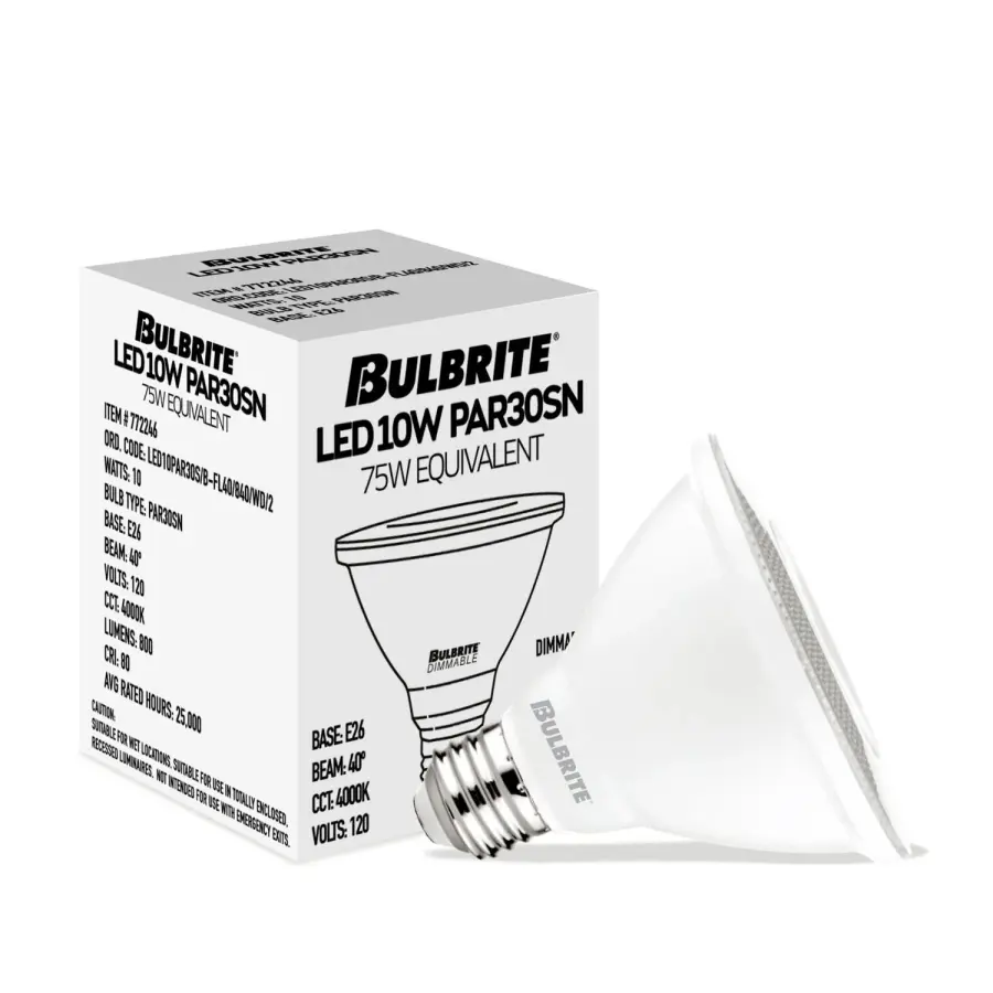 PAR30 Short Neck LED Bulb - 10W, 4000K - Image 2