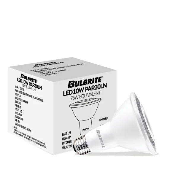 This energy-efficient PAR30 LED bulb delivers warm 3000K light with smooth dimming capability. UL wet location rated and suitable for enclosed fixtures, it's ideal for both residential and commercial applications. - alternate view