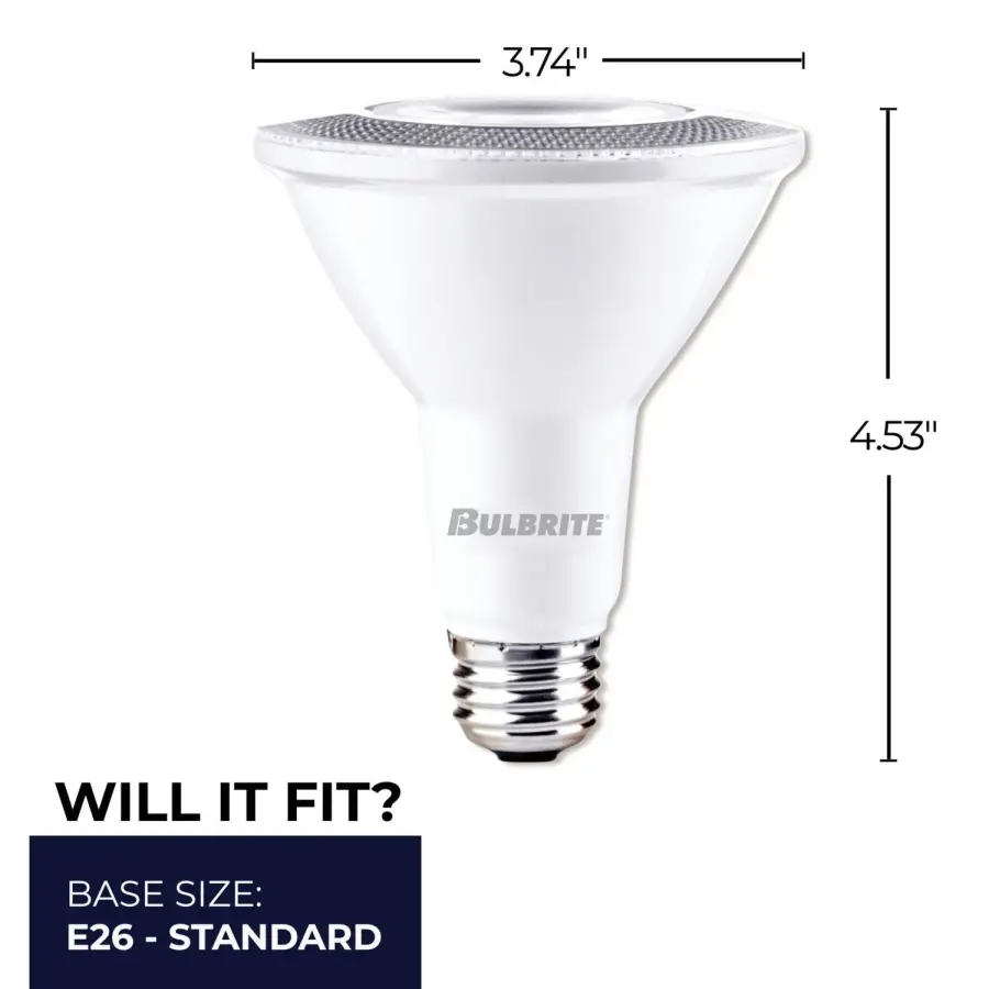 PAR30 Long Neck LED Bulb - 10W, 3000K Warm White - Image 7