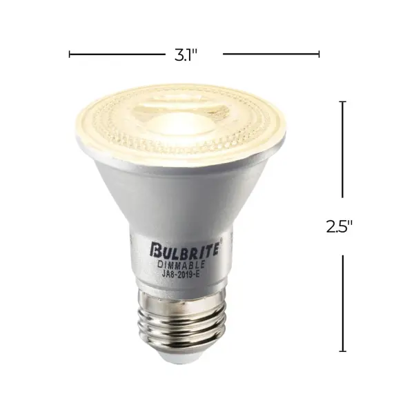 6.5W LED PAR20 Dimmable Flood Bulb - 2700K Warm White - Image 5