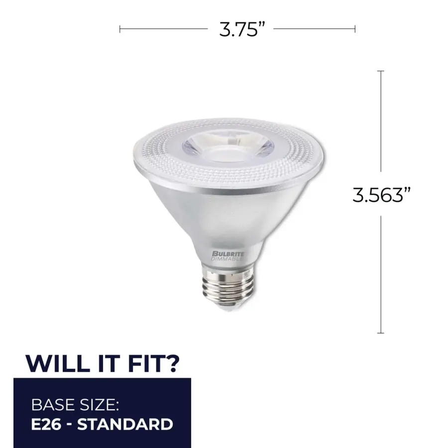 10W LED PAR30 Short Neck Dimmable Flood Bulb - Image 5