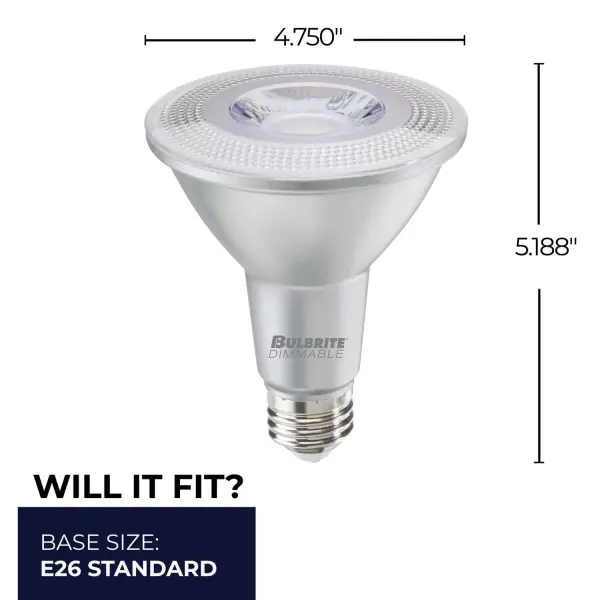 15W LED PAR38 Dimmable Flood Bulb - 3000K Wet Rated - Image 5