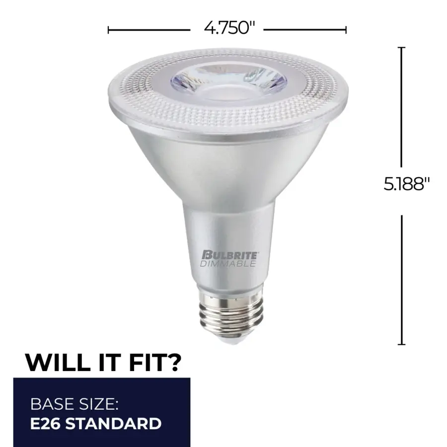 15W LED PAR38 Dimmable Flood Bulb - 3000K Wet Rated - Image 5