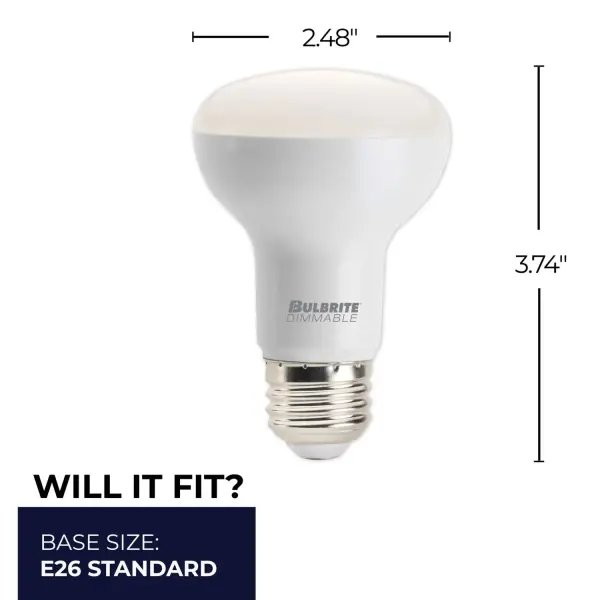 7.5W LED R20 Reflector Bulb - 3000K Warm White - Image 4
