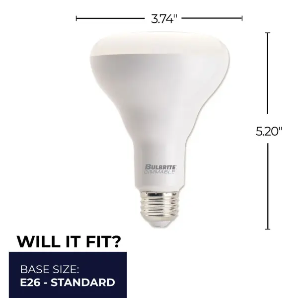 8W LED BR30 Dimmable Reflector Bulb - 2700K Warm White - Image 7