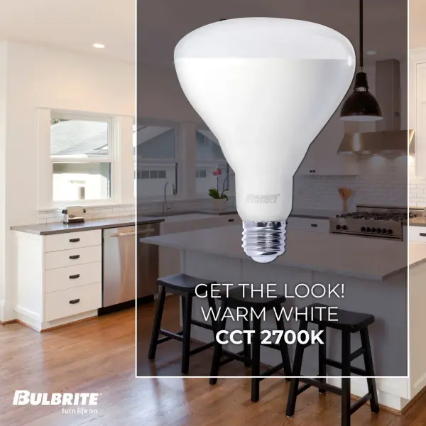 15W LED BR40 Dimmable Reflector Bulb - 2700K Warm White - Image 4