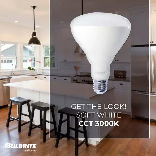 BR40 LED Dimmable Reflector Bulb - 15W, 3000K - Image 4
